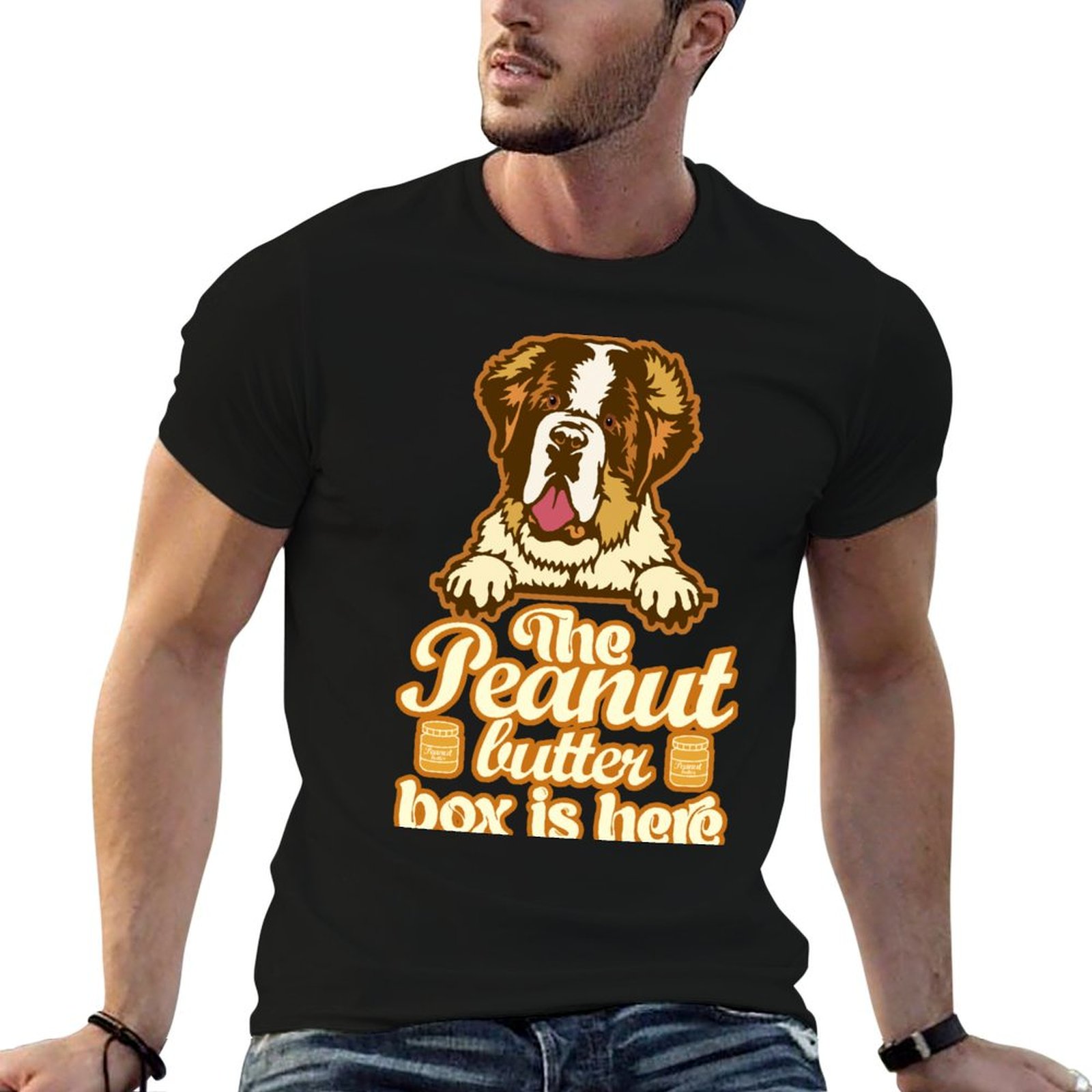 Commercial Printing And Graphics - De pindakaasdoos is hier: grappig T-shirt