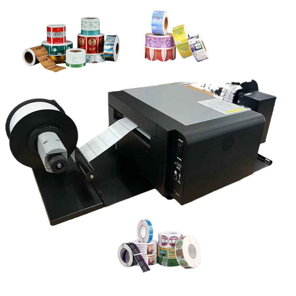 Commercial Digital Printing - Roll-to-roll digitale kleurenlabelprinter inkjet sticker printmachine