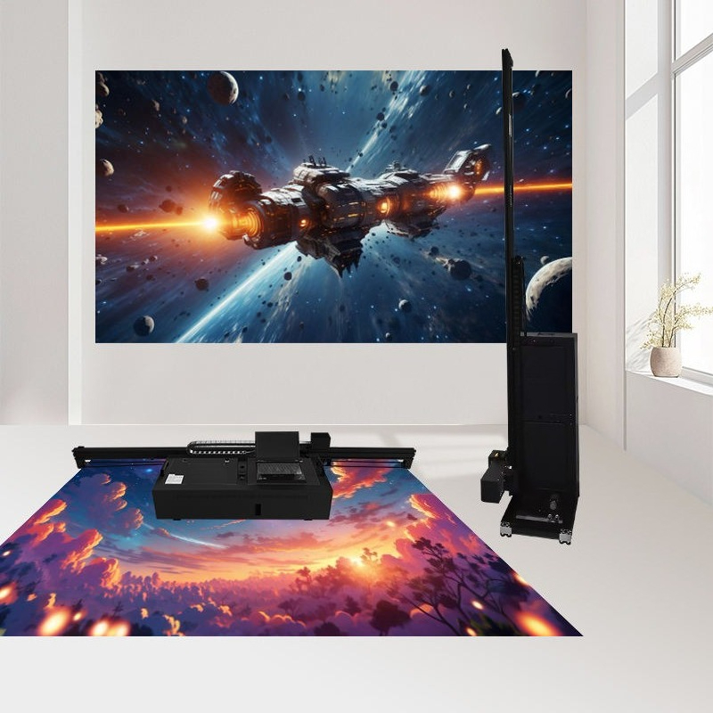 Commercial Printing And Graphics - Universele UV-wandprintmachine, verticale grafische printer voor