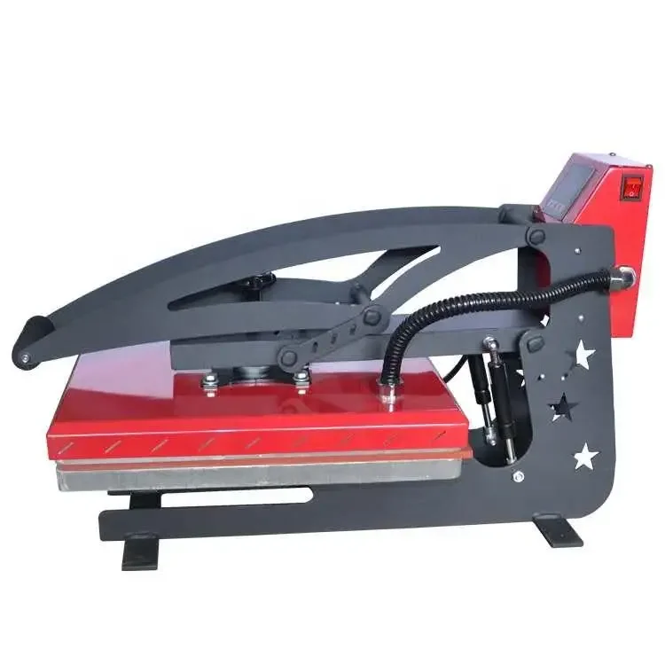 Commercial Printing Machine For Shirts - Handmatige hogedruk warmtepersmachine, enkelstation, vlakbedprinter voor