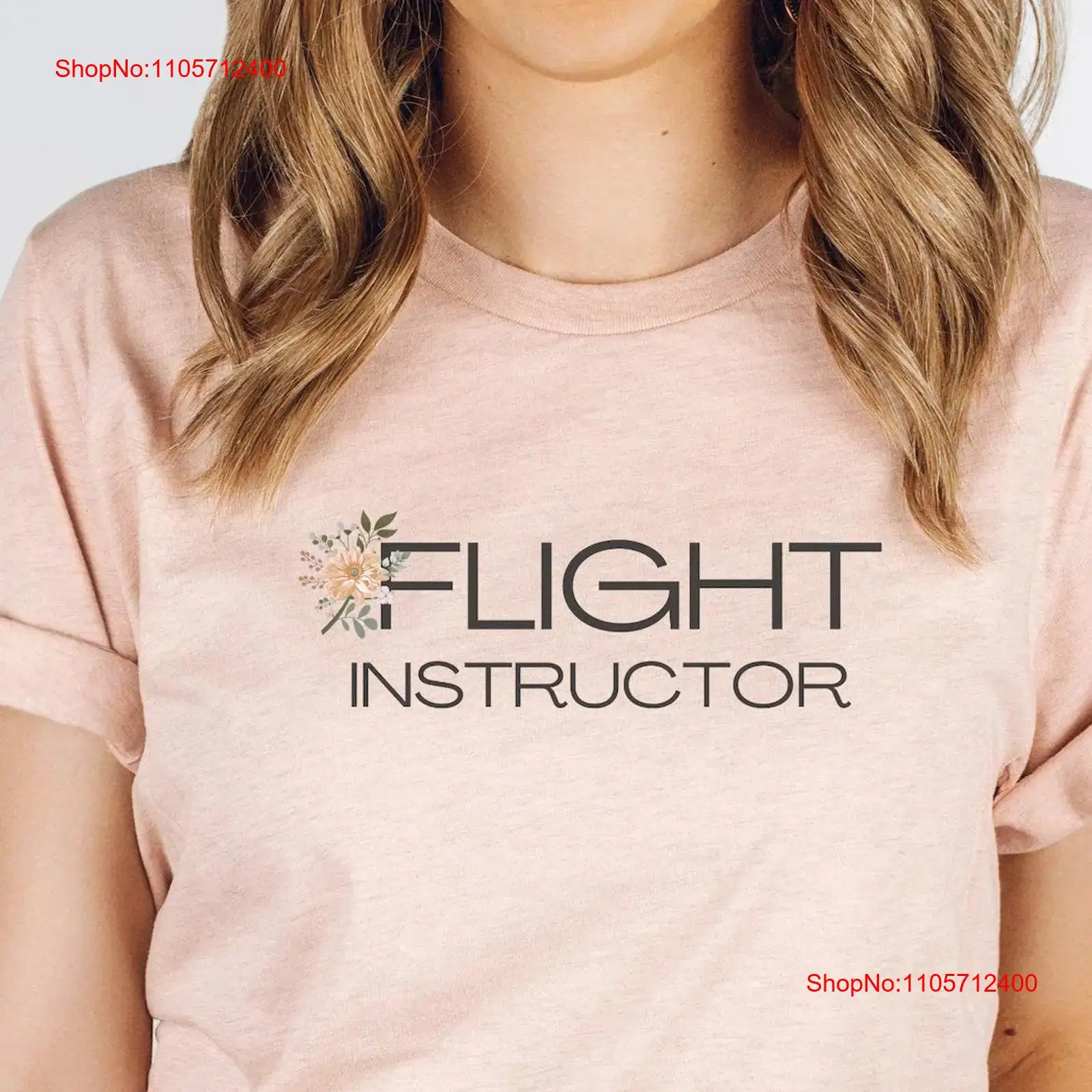 Floral Flight Instructor T-shi - Commercial Printing And Graphics recensie en prijs