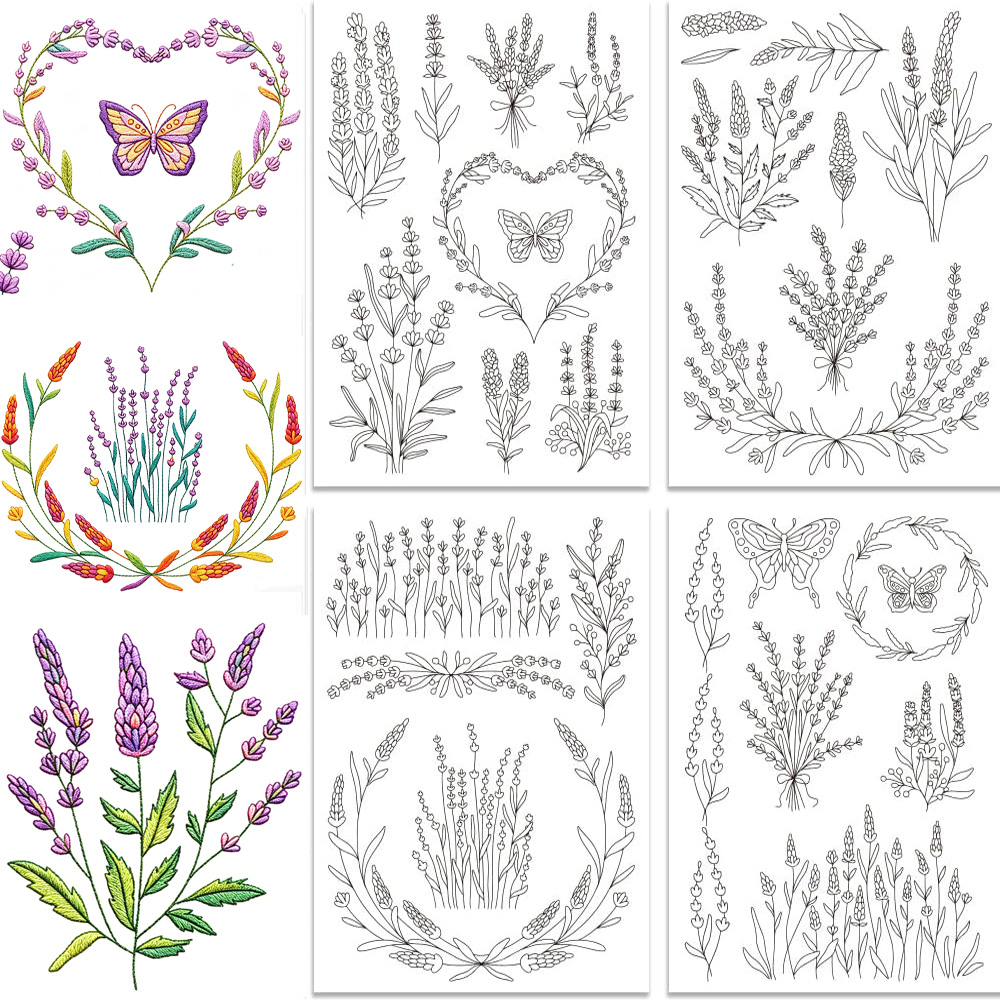 Lavendelbloem Vlinder Wateropl - Embroidery Stabilizer Backing recensie en prijs